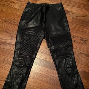 Coolest leather pants women